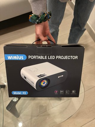 Proyector LED Portátil WiMiUS Blanco