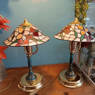 Lámparas Tiffany pie Bronce y laton vintage