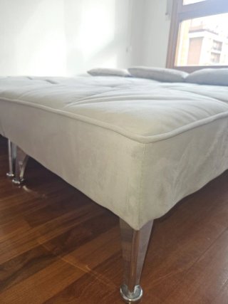 Sofá cama modular gris