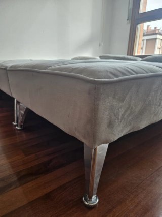 Sofá cama modular gris