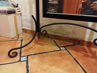 Espejo Alto Forja Negro