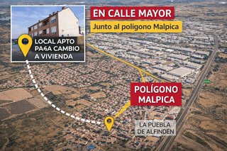 Local comercial en venta en Puebla de Alfindén (La)