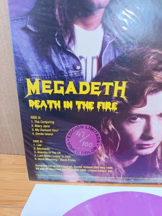 Megadeth Death in the Fire Live Vinilo