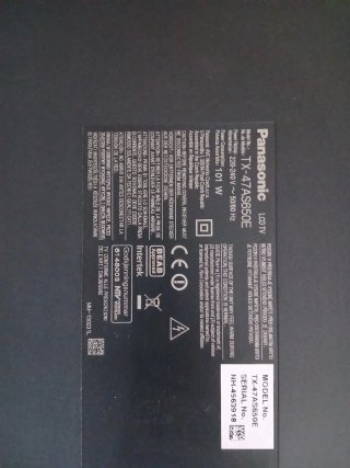 Televisor Panasonic 47 Negro/Plata