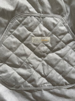 Abrigo de porteo Beba mour beige/blanco