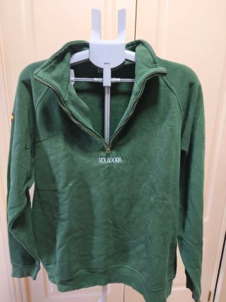 Forro cremallera verde Voladora