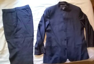 TRAJE NOVIO ITALIANO COLOR GRIS CUELLO MAO