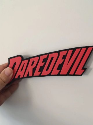 Logo The Punisher + Daredevil – decoración Marvel.