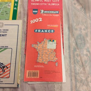 Lotto 4 cartine stradali Italia e Francia