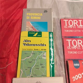 Lotto 4 cartine stradali Italia e Francia
