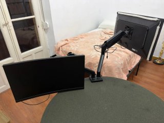 Doble Brazo Articulado para Monitor