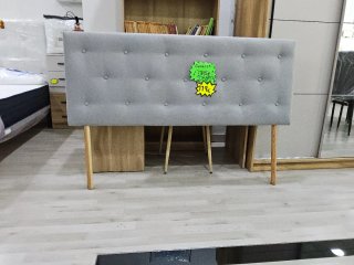 Cabecero Cama 135 Tapizado Gris