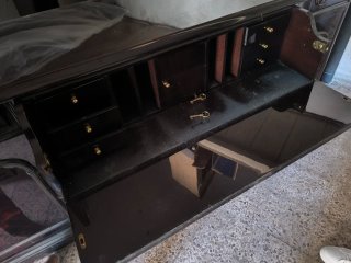 Credenza / Vetrina vintage legno scuro