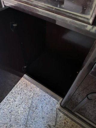 Credenza / Vetrina vintage legno scuro