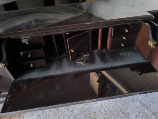 Credenza / Vetrina vintage legno scuro