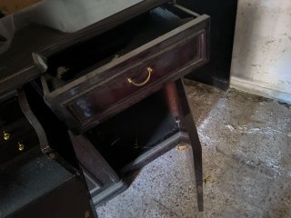 Credenza / Vetrina vintage legno scuro