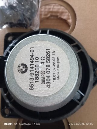 Altavoces BMW Serie 3 Bandeja Trasera