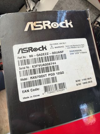 Tarjeta Gráfica AMD Radeon RX 6700 XT