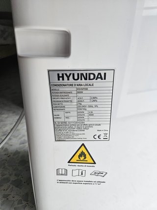 Climatizzatore Portatile Hyundai 9000 BTU