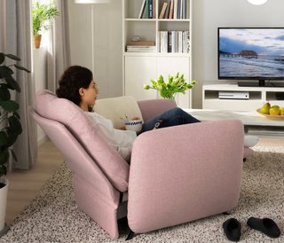 Sillón reclinable rosa nuevo