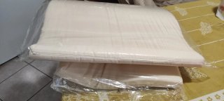 Cuscini da giardino beige e verdi