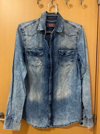 Camisa tejana Pull&Bear azul