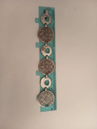 Pulsera vintage de Plata con calendario maya.