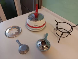 Olla Fondue Vintage Metal.