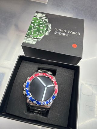 Smartwatch Acciaio Blu Rosso Argento