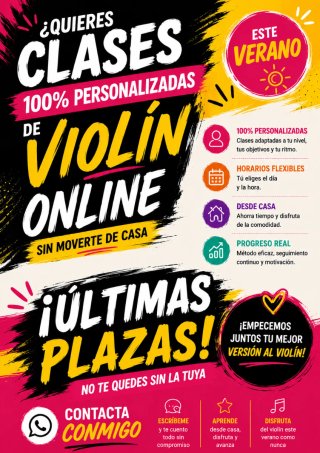 Clases de Violín Online - Verano