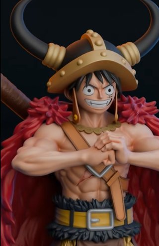 Figura Luffy Elbaf Resina One Piece