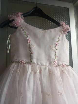 Vestido Lindo para niñas  para bodas y fiesta rosa