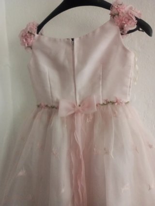 Vestido Lindo para niñas  para bodas y fiesta rosa