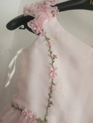 Vestido Lindo para niñas  para bodas y fiesta rosa