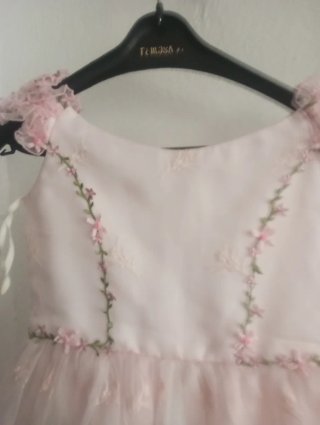 Vestido Lindo para niñas  para bodas y fiesta rosa