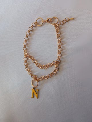 Collar para Nancy con colgante de inicial N