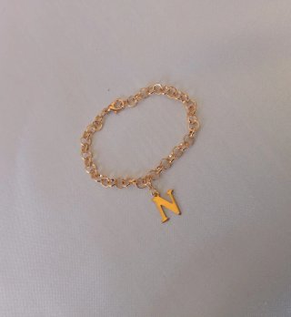 Collar para Nancy con colgante de inicial N