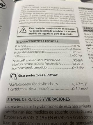 : Fresadora Virutex AB200 con maletín