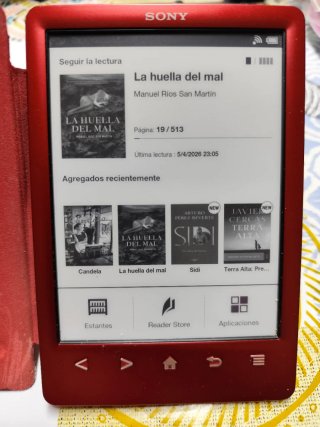 E-reader Sony PRS-T3 Rojo