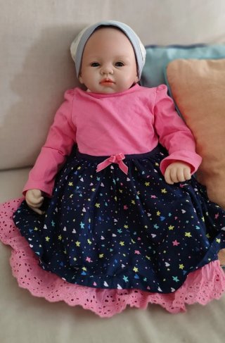 Muñeca Bebe Reborn con ojos abiertos