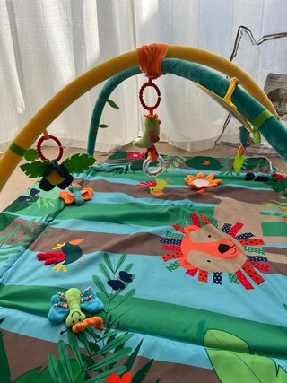 Manta de actividades y juegos bebé 75x75cm.