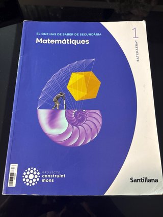 MATEMATIQUES I 1BTX CONSTRUINT MONS