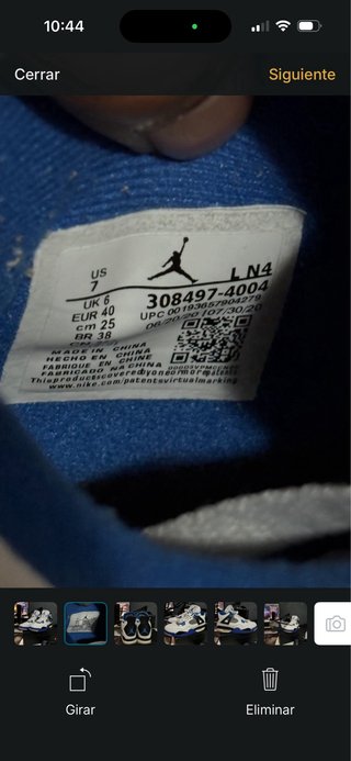 Air Jordan 4 Retro Motorsport (2017) Sin Caja