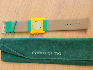 Reloj Opera Prima Verde y Naranja