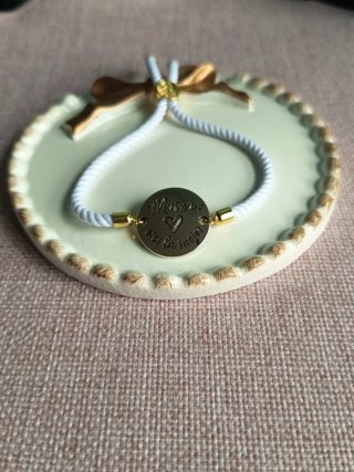Pulsera Mamá eres la mejor Plata