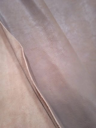 Piel Genuine vaquetilla curtido vegetal marrón 20€