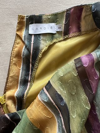 Vestido Cardie Talla S Estampado Rayas