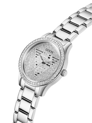 Reloj Guess Mujer Plata y Blanco