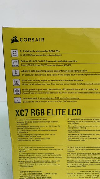 Corsair iCUE XC7 RGB Elite LCD Bloque CPU