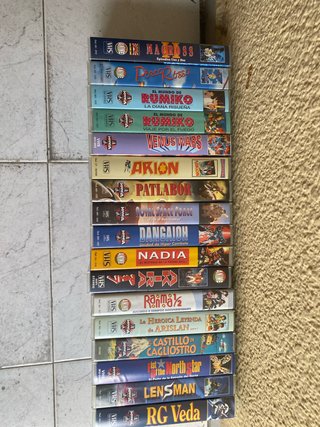 Lote 17 Películas VHS Manga y Anime